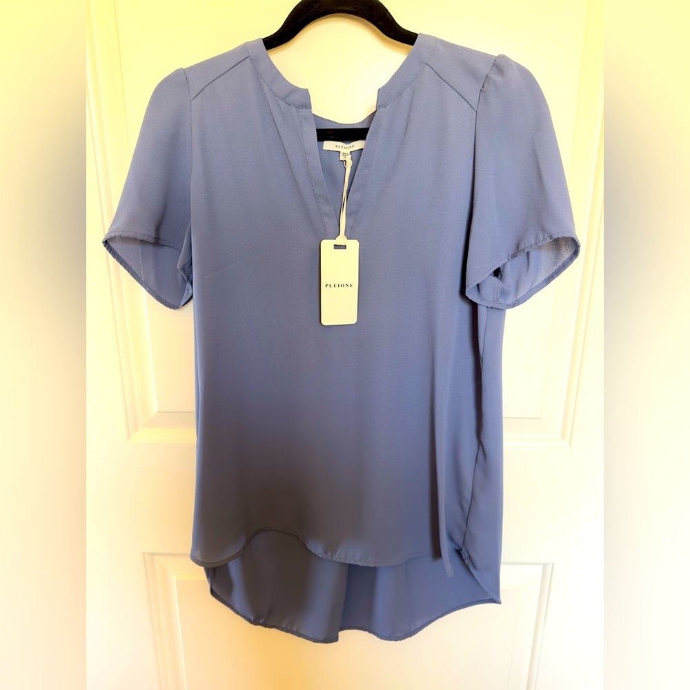 NWT Pleione short sleeve blouse - XS